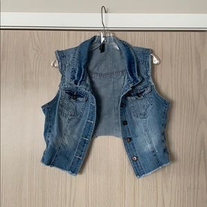Blue Denim Jean Vest